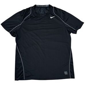 Nike Pro Black Dri-Fit Fitted Cool Mens Short Sleeve Athletic T-Shirt Size XL